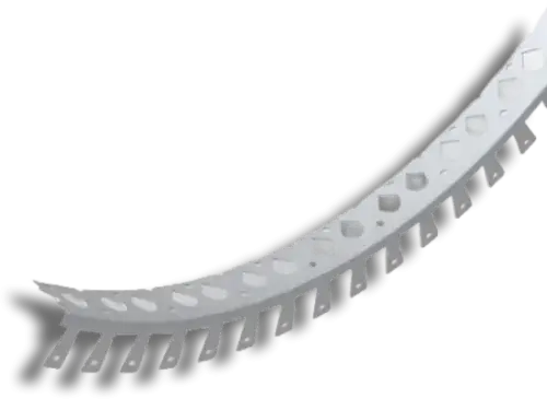 Vista PVC Arch Angle Bead White 2mm x 2.5m