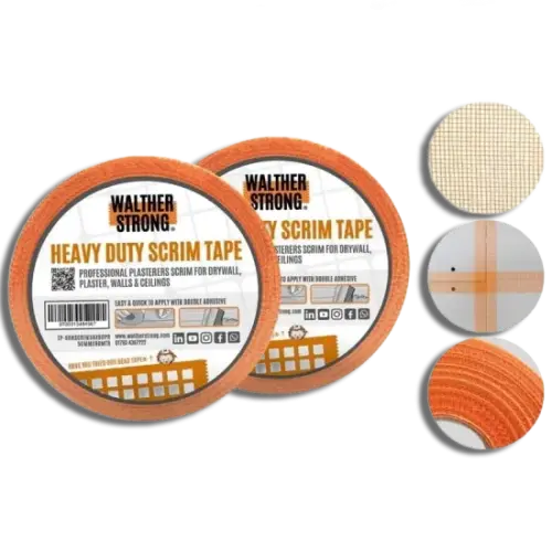 50mm Orange Double Adhesive Scrim Tape 90M