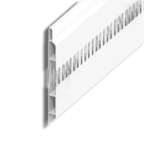 White Vented Hollow Soffit Board 300mm x 5m White