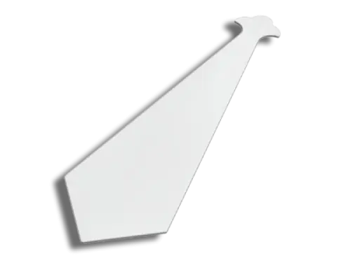 Fascia Finial White