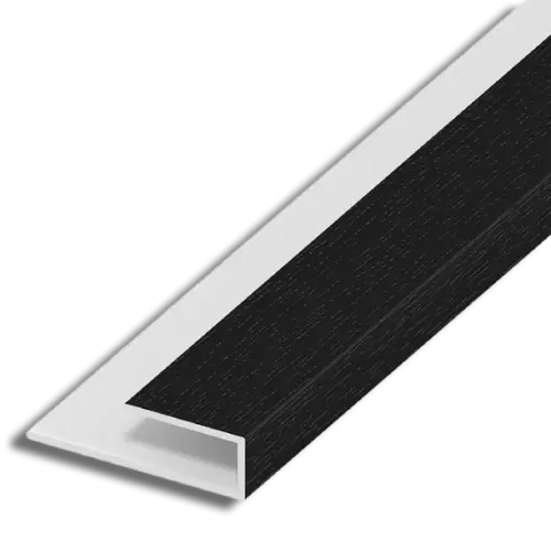 Black Soffit J Trim/Starter Trim 5m