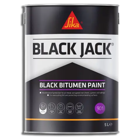 Sika 901 Black Jack Bitumen Paint 5L
