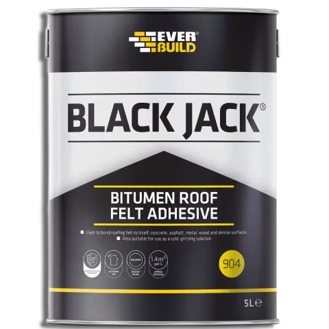 Everbuild 904 Black Jack Roof Felt Adhesive 5L