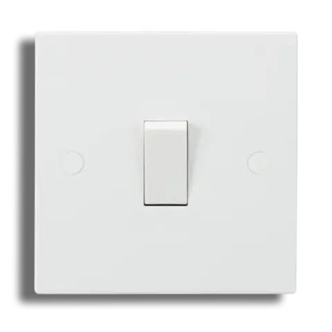Knightsbridge Square Edge 10A 1 Gang 1 Way Switch