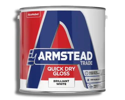 2.5L Armstead Trade Pure Brilliant White Quick Dry Gloss