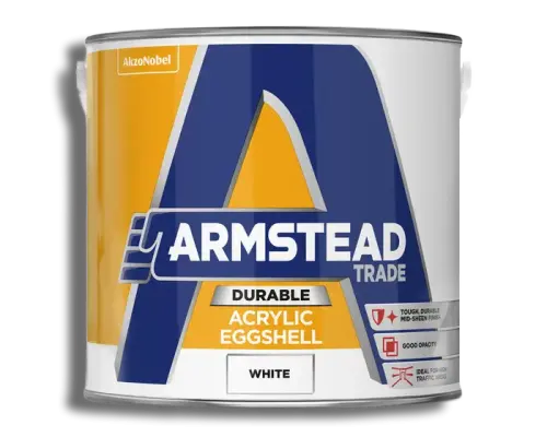 2.5L Armstead Trade Durable Acrylic Eggshell White