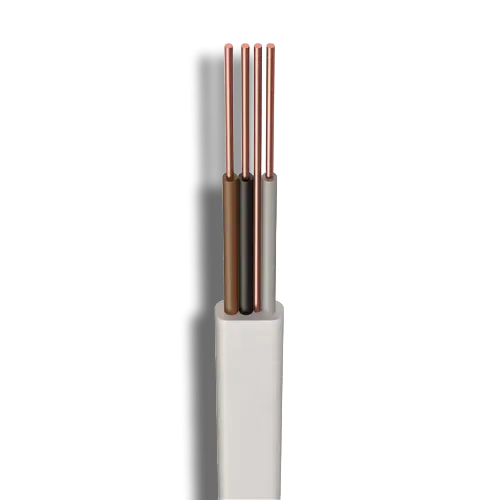 50m White LSZH 3 Core & Earth Cable 6243B 2.5mm