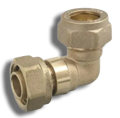 Compression Bent Tap Connector 15mm x 1/2''