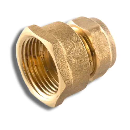 Compression Female Straight Coupling 22mm x 3/4"