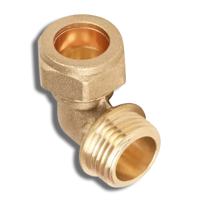 Compresion Elbow Adaptor Male 15mm x 3/4"
