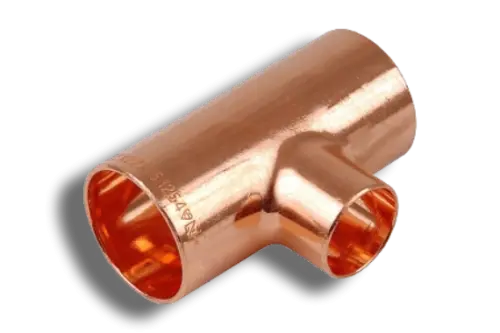 End Feed Branch Reducing Tee 28mm x 28mm x 22mm