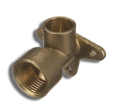 End Feed Wall Plate Elbow 22mm x 3/4''