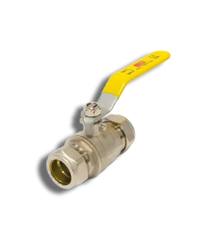 Lever Ball Valves Yellow Lever 28mm