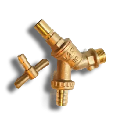 GENBRA 1/2" Lockshield Hose Union Bib Check Tap