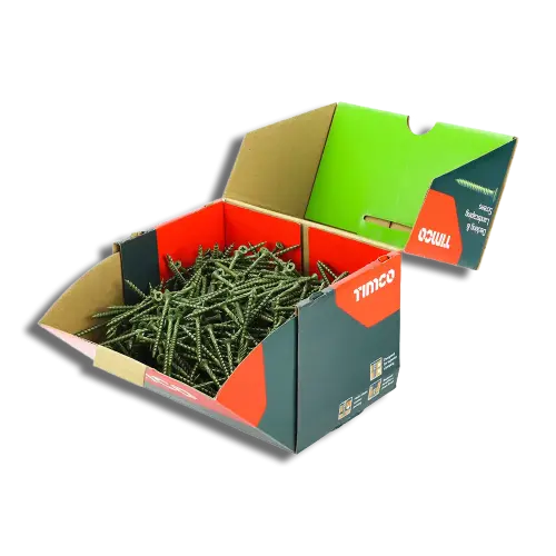 TIMCO Decking Screws Double Countersunk PZ Exeter Green 4.5 x 60 Tub 1000 (8040003) - EpicCentre Supply Ltd