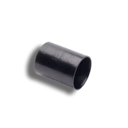Overflow Straight Connector Black 22mm