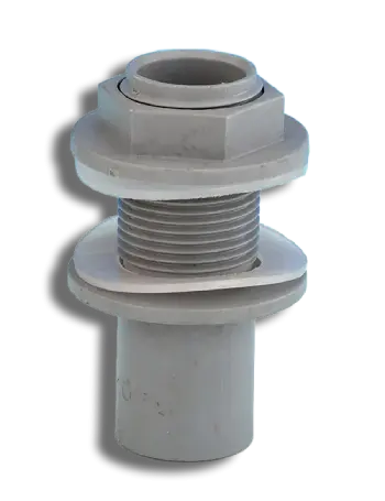 Overflow Tank Connector Straight Grey 22mm