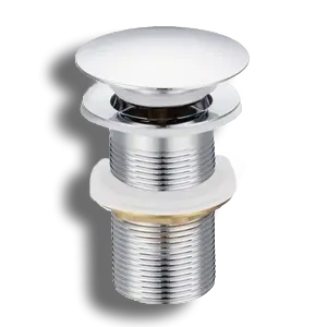 KeyPlumb Mushroom Pop Up Basin Waste Unslotted Chrome AQS109N