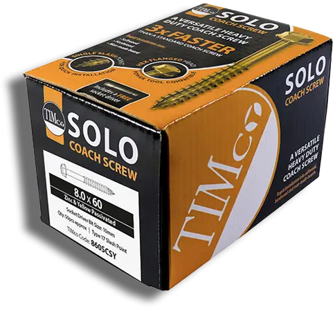 TIMCO Advanced Coach Screws Hex Yellow 10.0mm