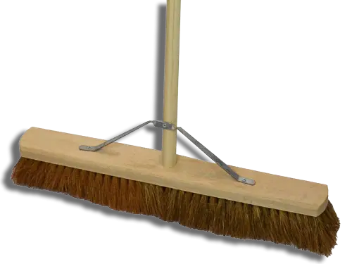 Soft Coco Broom Head With Stay & Handle 600mm