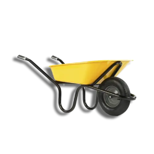 Haemmerlin Alpha Original 90L Pneumatic Wheelbarrow Yellow