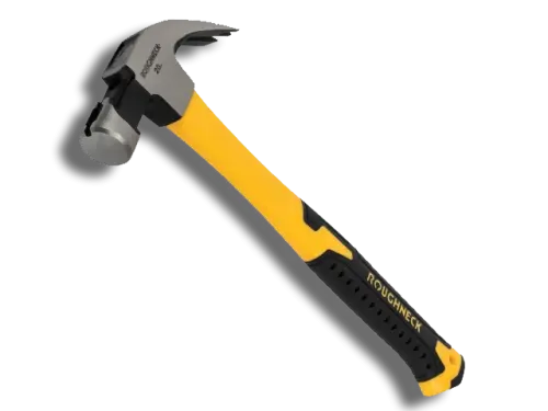 Roughneck Claw Hammer Fibreglass Shaft 567g