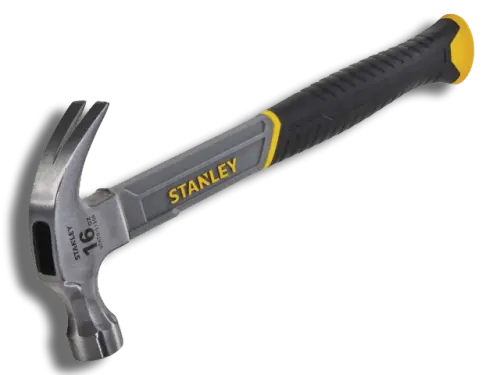 Stanley Curved Claw Hammer Fibreglass Shaft 450g