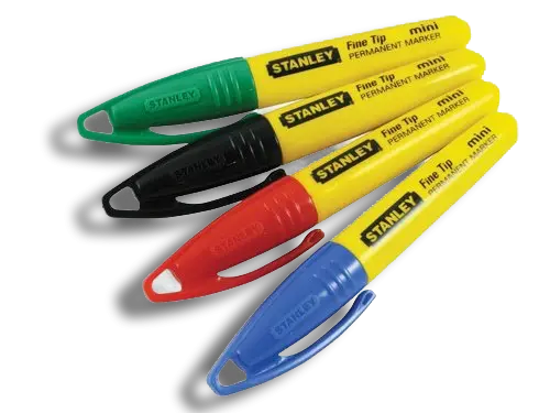 STANLEY Mini Fine Tip Marker - Mixed Colours STA147329 (7170062) - EpicCentre Supply Ltd