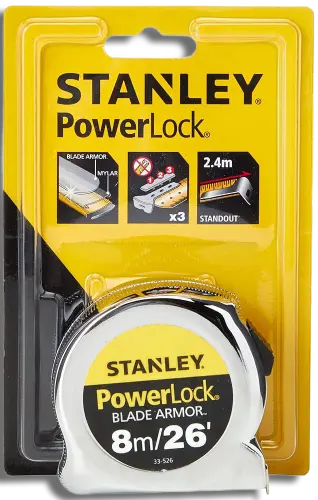Stanley PowerLock® Pocket Tape 8m/26ft