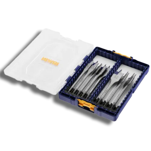 Irwin IRWIW4041010 Blue Groove 4X Flat Bit Set 8pc