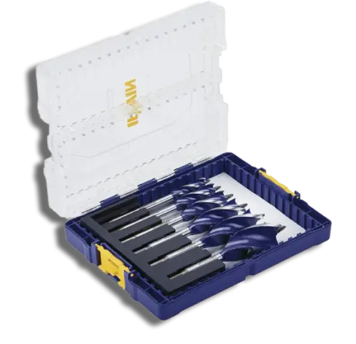 Irwin IRWIW4042202 Blue Groove 6X Wood Bit Set 6 Piece