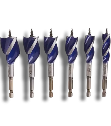 Irwin Blue Groove 6X Stubby Wood Bit Range (14–32mm) IRW1921930