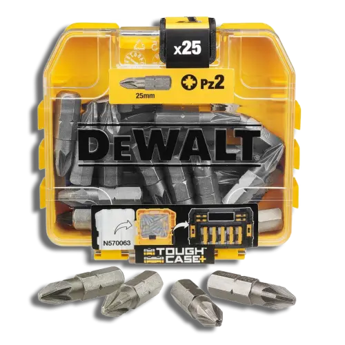 Dewalt DEWDT71521QZ Pozi Bits PZ2 25mm Pk25 (7580062) - EpicCentre Supply Ltd