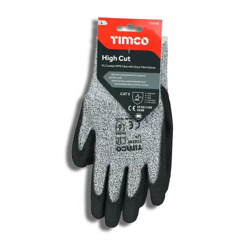 TIMCO (M) High Cut Coated Glove PU HPPE Fibre 770885