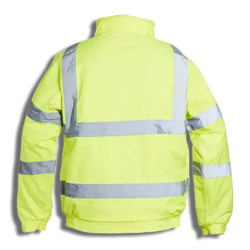 (2XL) Hi-Vision Yellow Bomber Jacket (7620003) - EpicCentre Supply Ltd