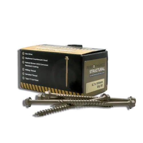Samac 6.7mm Performance Structural Screws Box of 50