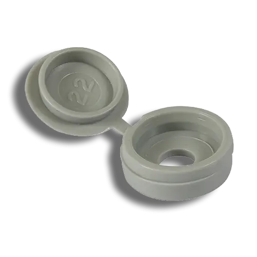 TIMCO Hinged Screw Caps – Large Light Grey PK50