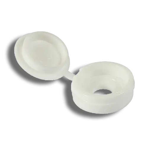 TIMCO Hinged Screw Caps – Large White PK50