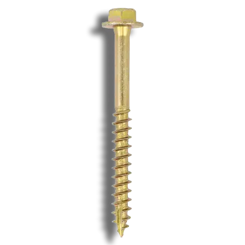 8.0 x 100mm TIMCO Advanced Coach Screws Hex Yellow PK 50 (8030027) - EpicCentre Supply Ltd
