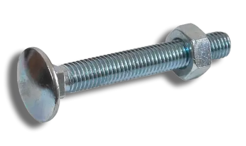 M10 x 100mm BZP Cup Square Hex Bolt Set PK of 4