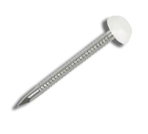 TIMCO Poly Nails 40mm White PK100