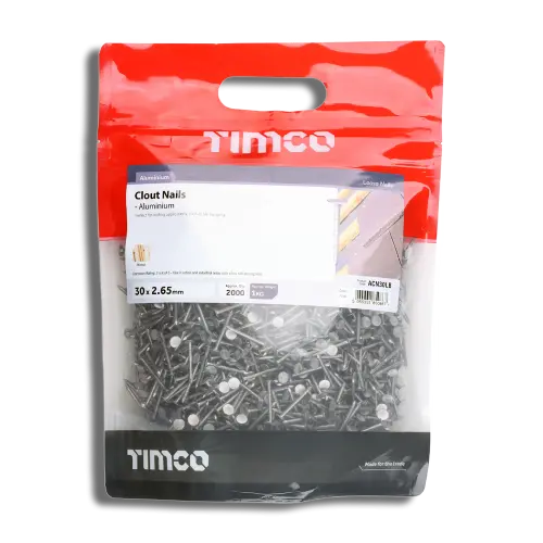 TIMCO Clout Nail Aluminium 30 x 2.65mm Bag 1kg