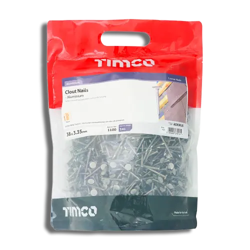 TIMCO Clout Nail Aluminium 38 x 3.35mm Bag 1 kg
