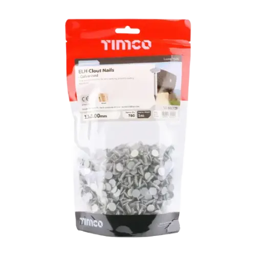 TIMCO Clout Nail ELH Galvanised 13 x 3.00 1kg Bag