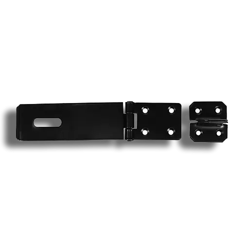 114mm Safety Pattern Hasp & Staple Black