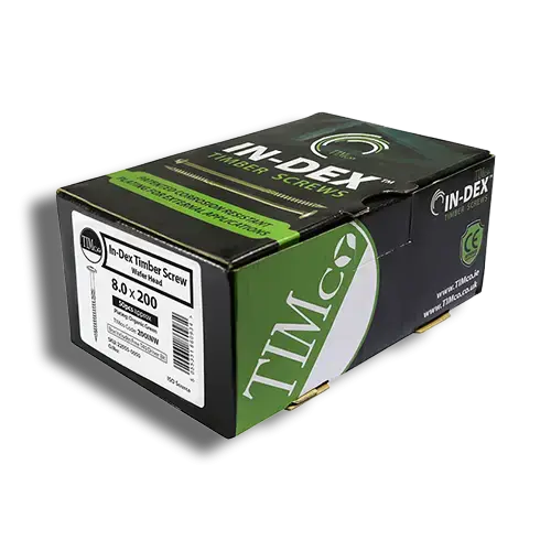 6.7mm x 95mm PK 50 TIMCO Timber Frame Screw WAFER Green