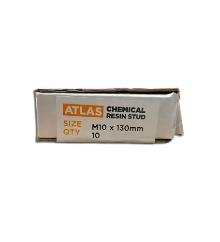 Atlas M10x130mm BZP Resin Stud PK 10 (8220007) - EpicCentre Supply Ltd