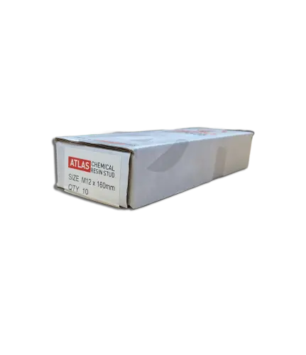 Atlas M12x160mm BZP Resin Stud PK 10