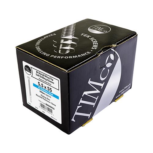 TIMCO Wing-Tip S/D Screws Countersunk PH Bi-Metal 5.5mm
