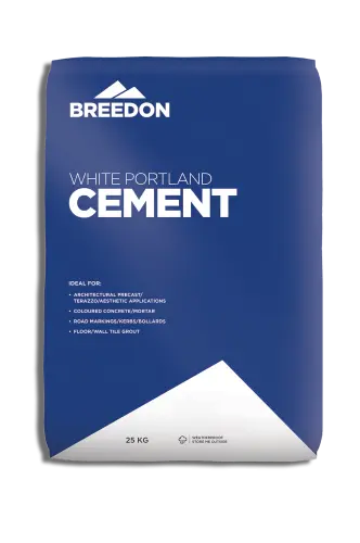 Breedon White Portland Cement 25kg